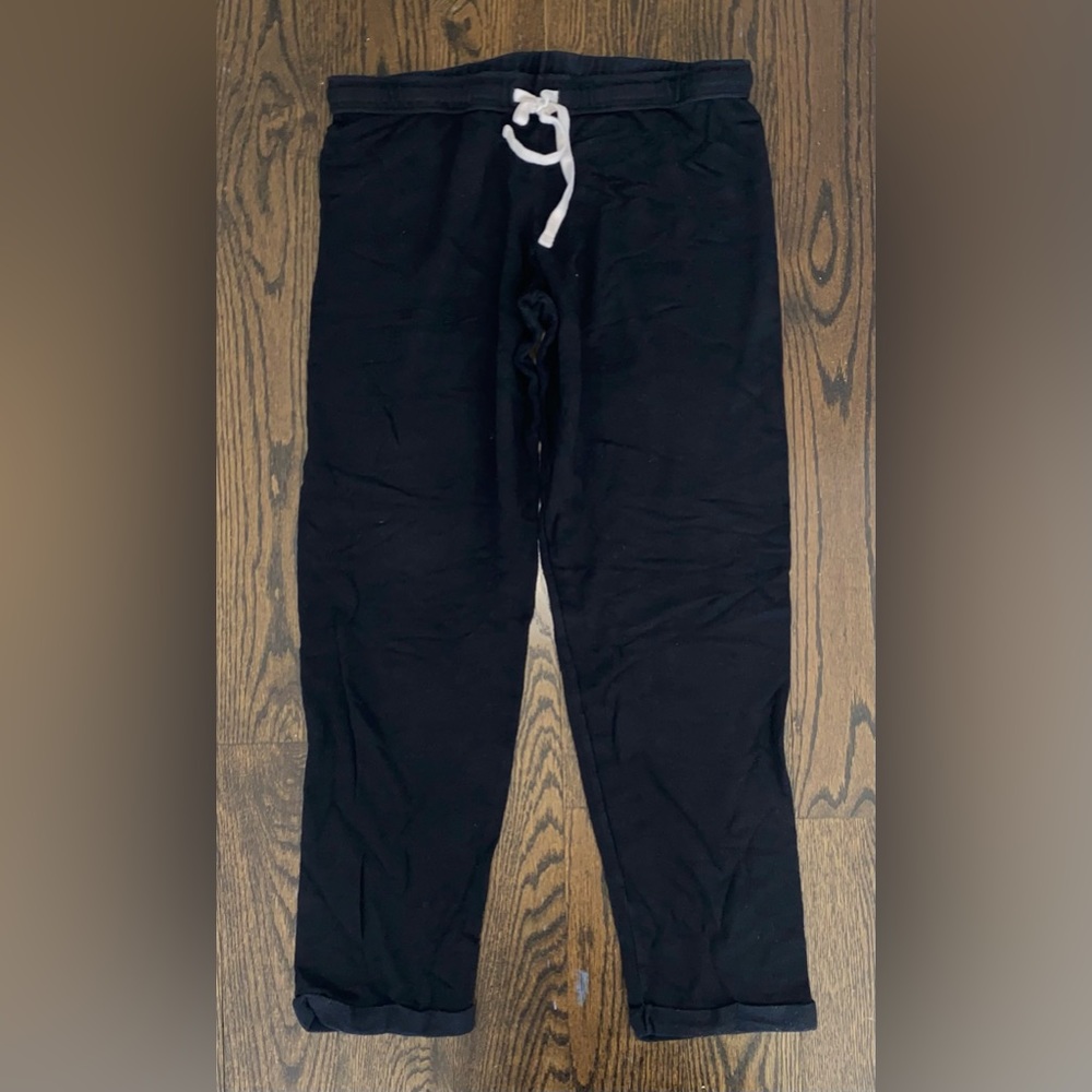 Black Monrow Jaw String Sweatpants